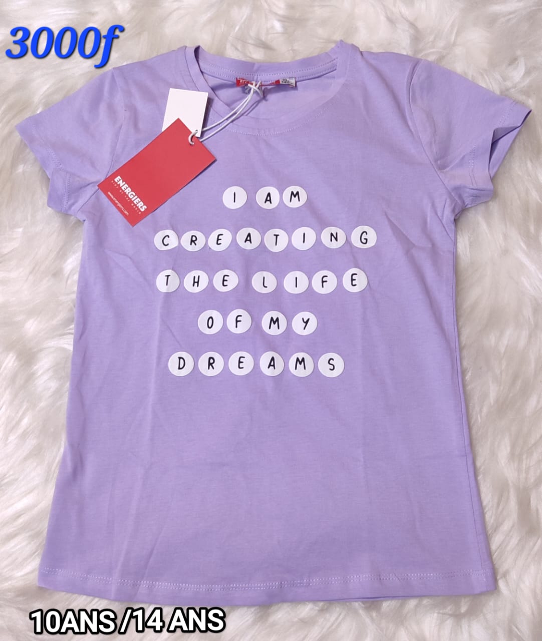 T-shirt Lilas Creating My Dreams (16 ans)